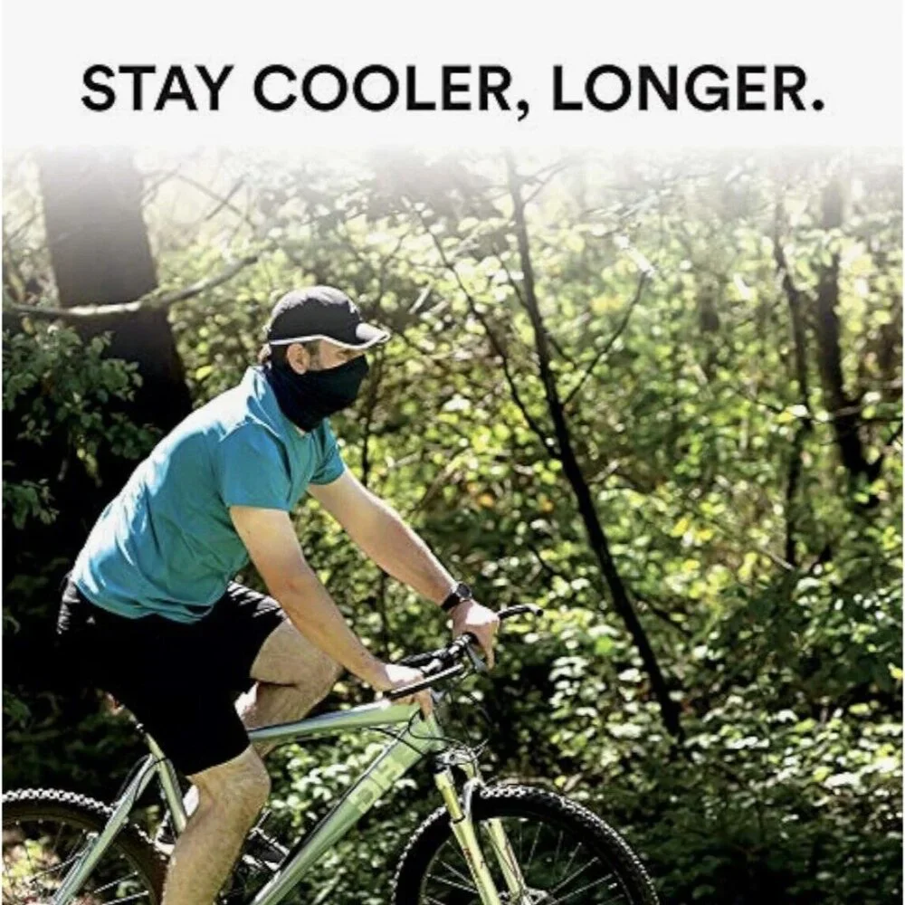 Arctic Cool Multifunctional Reusable Cooling Face Gaiter Mask Cover Blue NEW